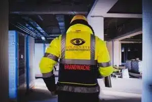 Brandwache vom Security-Service in Geesthacht