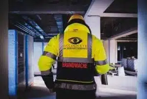 Brandwache von unserem Sicherheitsunternehmen in Emden