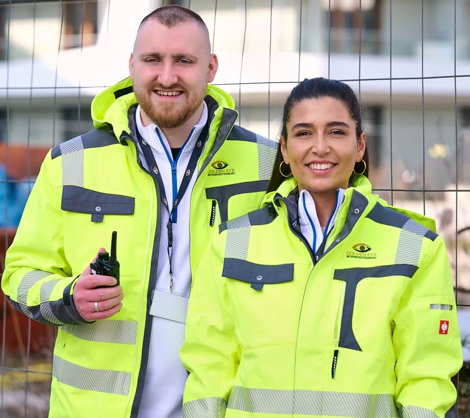 Baustellenbewachung Team im Einsatz
